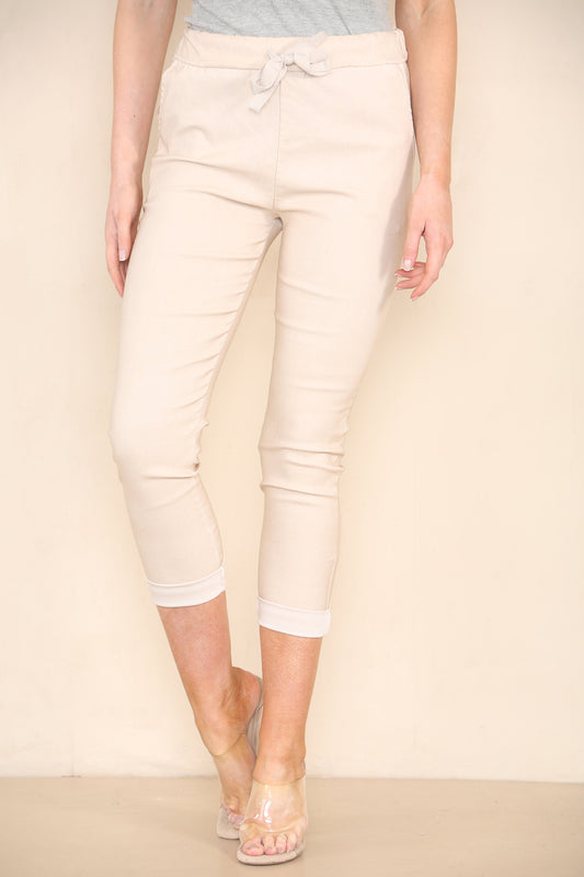 Elasticated Magic Trouser Stone
