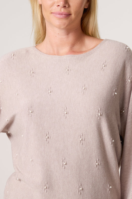 Pearl Embellished Ditsy Floral Jumper