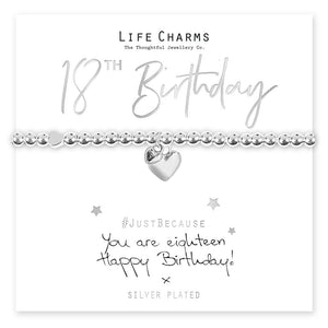 Life Charms Bracelet -You are 18