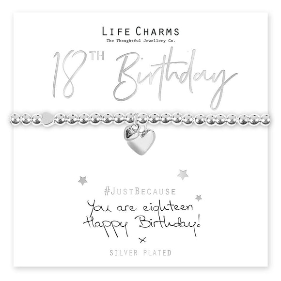 Life Charms Bracelet -You are 18