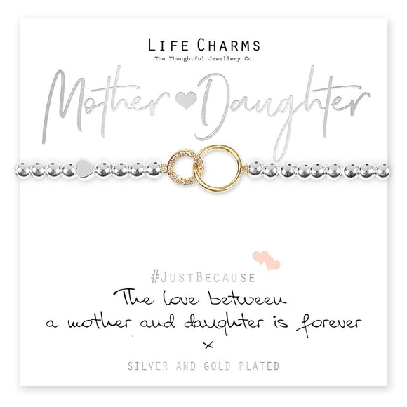 Life Charms Love Between Mother & Daughter Bracelet