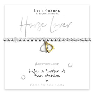 Life Charms Bracelet -Horse Lover
