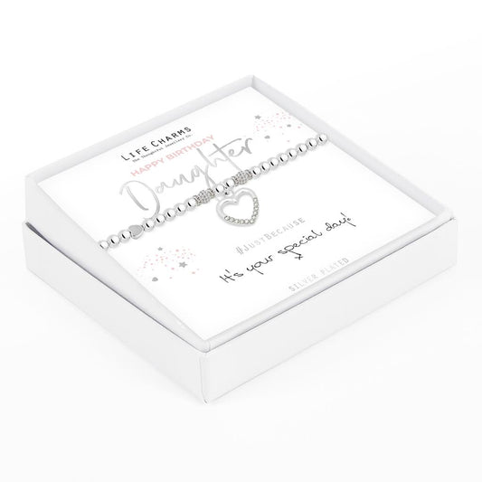 Life Charms Happy Birthday Daughter Bracelet