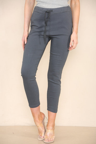 Elasticated Magic Trouser Charcoal