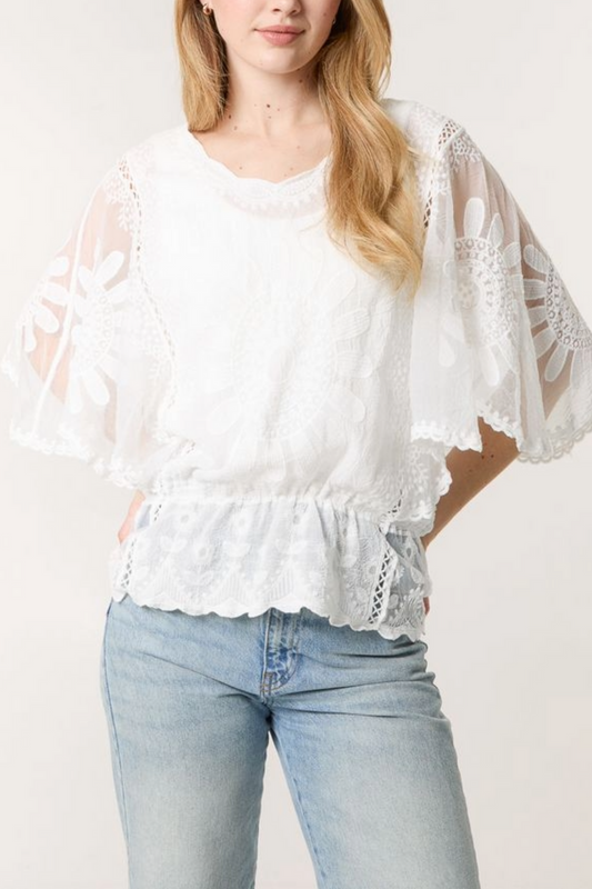 Sunflower Lace Blouse