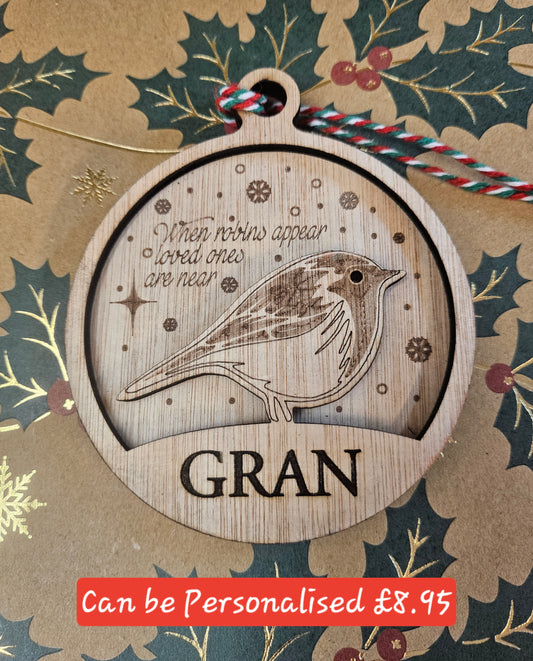 Robins Appear When Loved Ones are Near Bauble