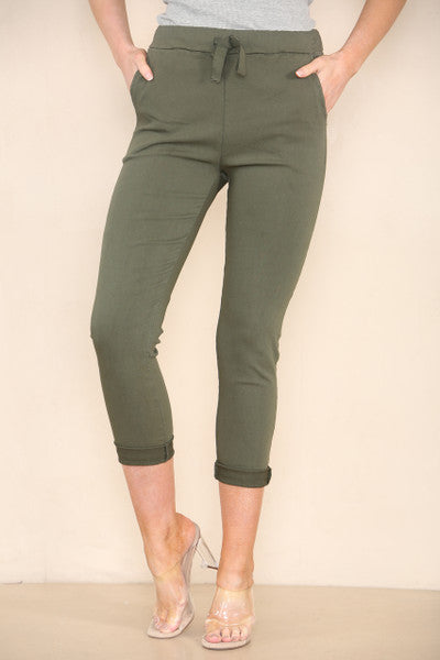 Elasticated Magic Trouser khaki
