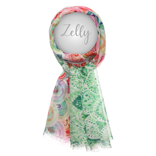SCARF MINI RAINBOWS GREEN