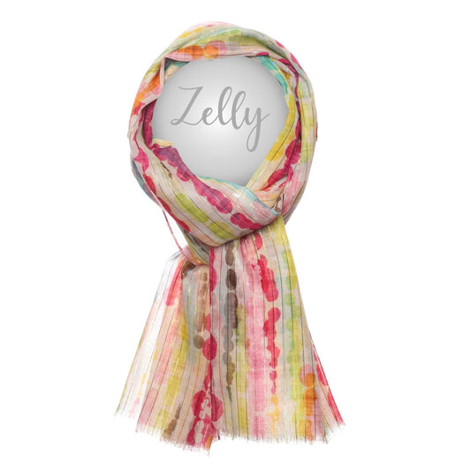 SCARF METALIC THREAD HOT Pink
