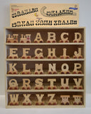 Wooden Train Alphabet Letters A to Z